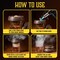Whiskey Gift Set 14 pcs Whiskey Bottle and Old Fashioned Glasses 2 pcs Cocktail Smoker in Wodden Box with Wood Chips Whickey Stones 6 pcs Included Gift for Men (Torch Not Included)